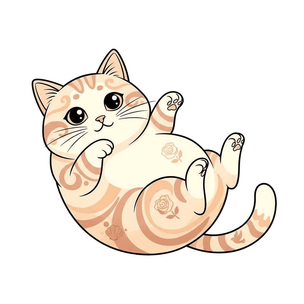 Free Aphrodite symbol Digital Vector Cat Clipart Template to Edit Online