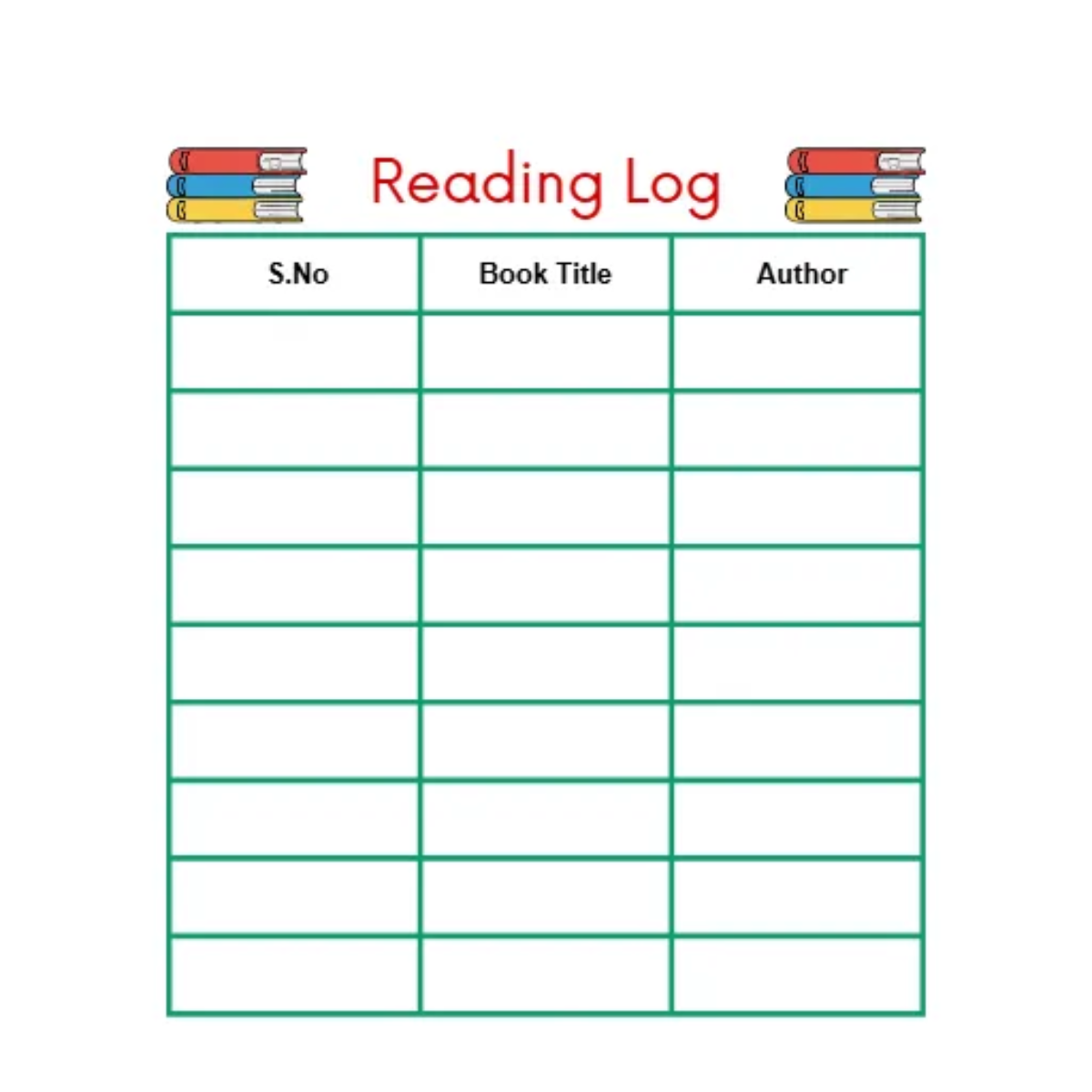 Free Reading Log Vector Clipart (PNG, SVG) to Edit Online