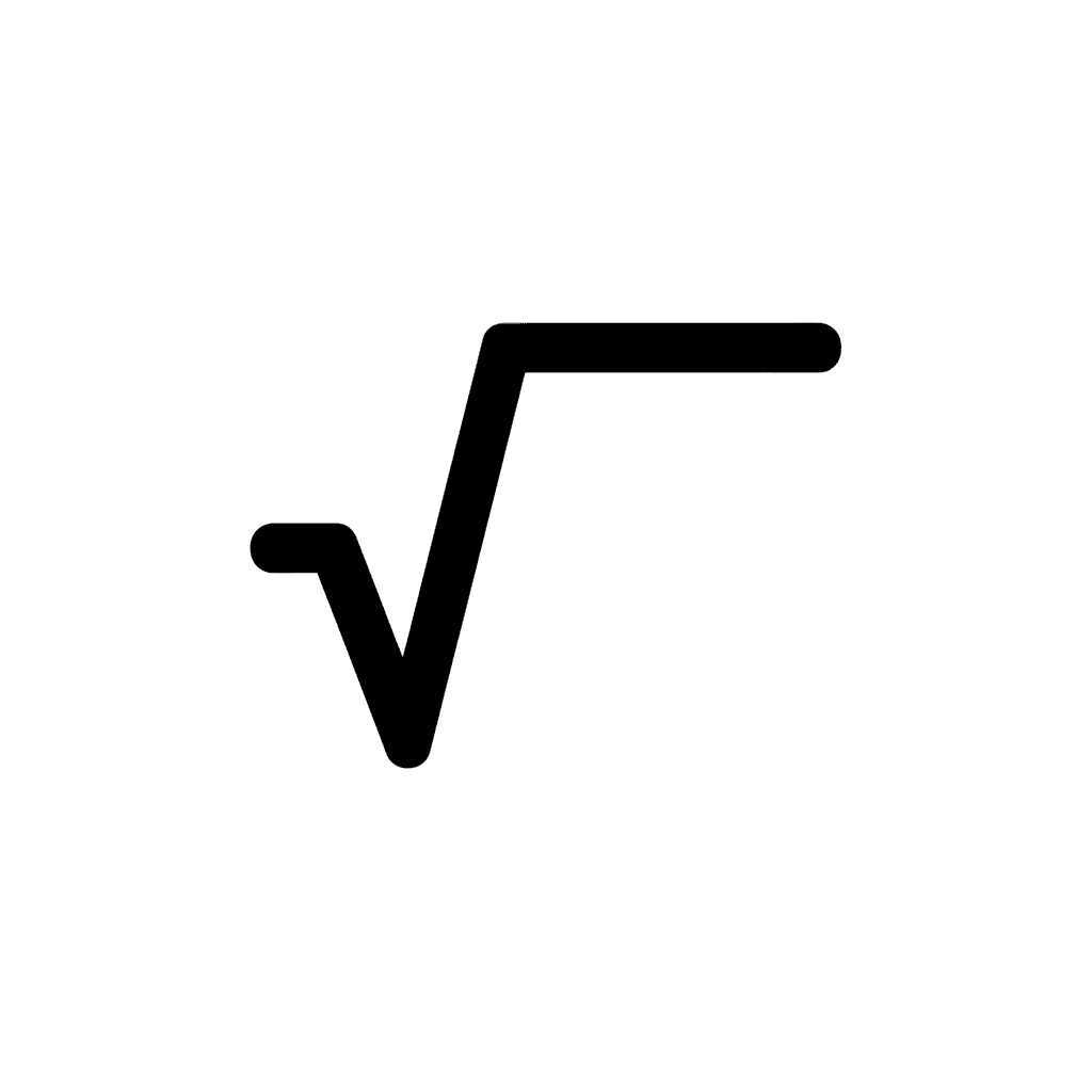 Free Black and White Square Root Clipart Template to Edit Online