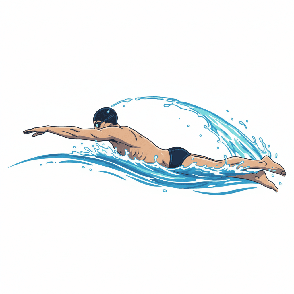 Free Freestyle Swimming Clipart Template to Edit Online