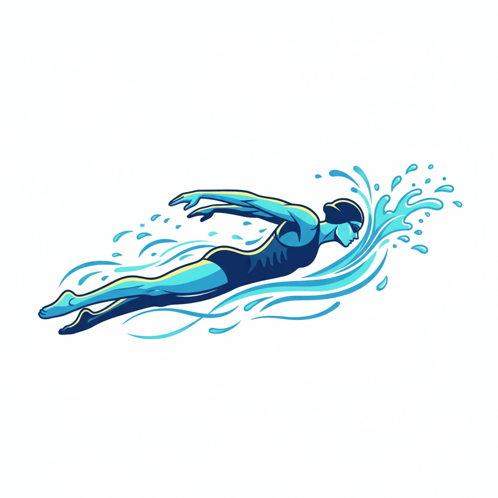 Free Butterfly Swimming Clipart Template to Edit Online