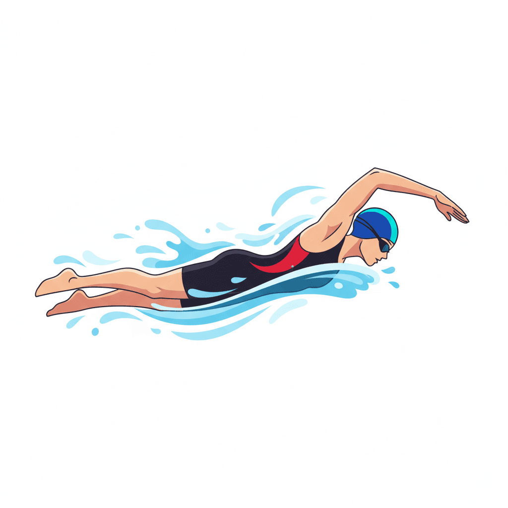 Free Swimming Cap Icon Clipart Template to Edit Online