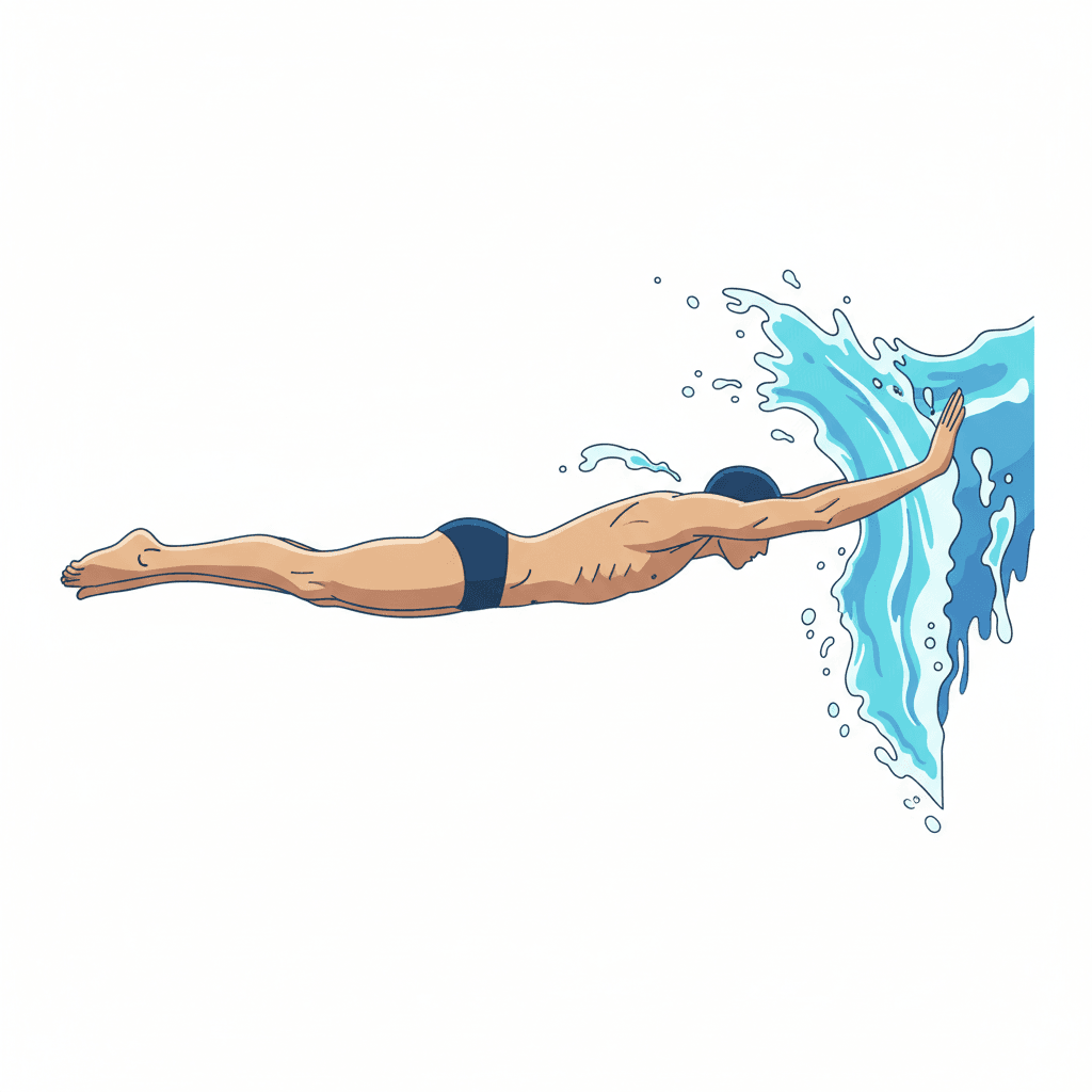 Free Turn Flip Swimming Clipart Template to Edit Online