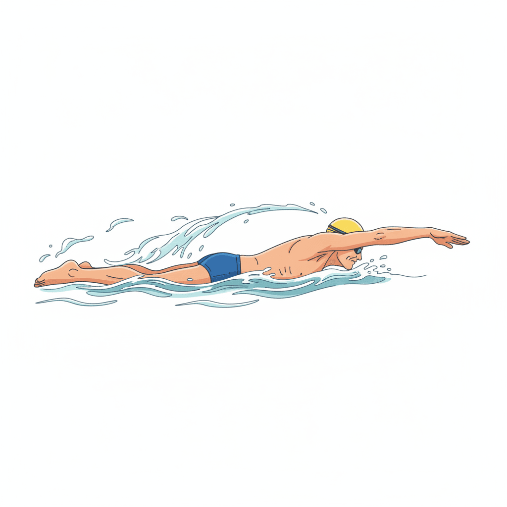 Free Senior Swimming Clipart Template to Edit Online