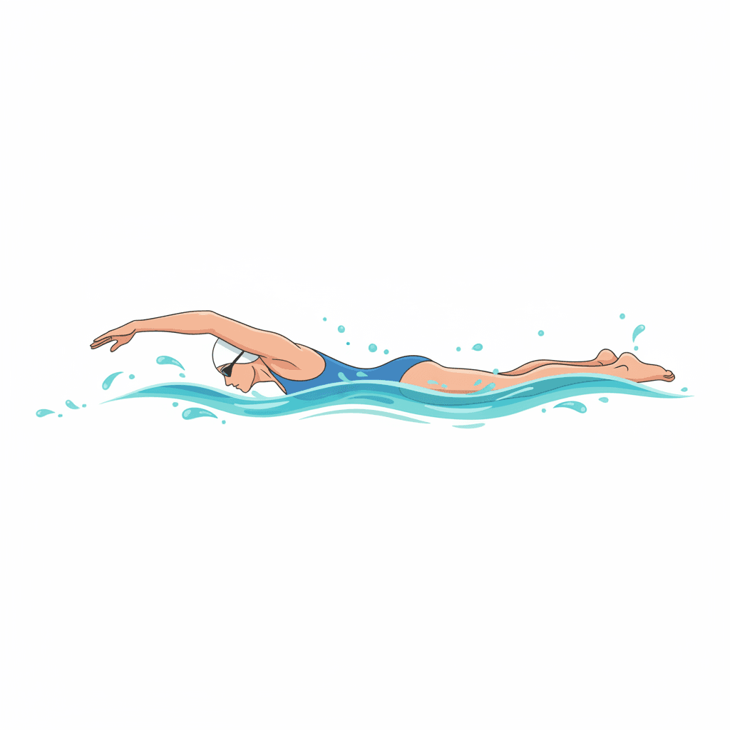 Free Summer Swimming Clipart Template to Edit Online