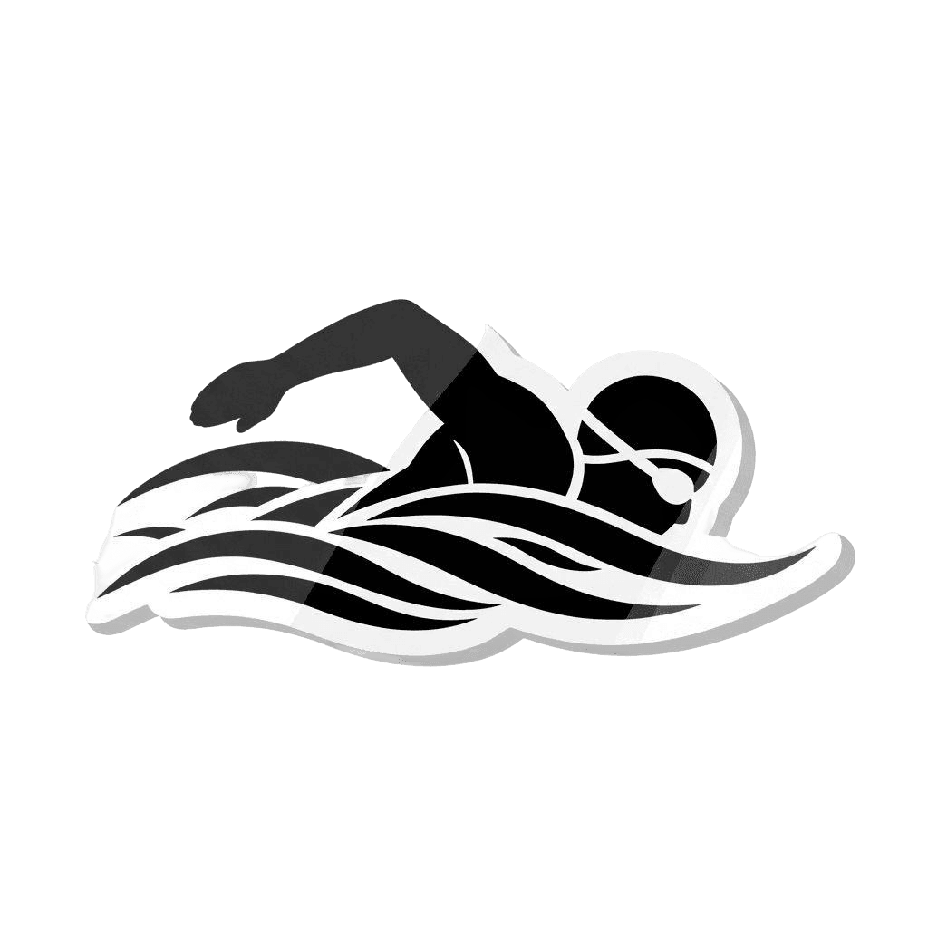 Free Bold Swimming Sticker Clipart Template to Edit Online