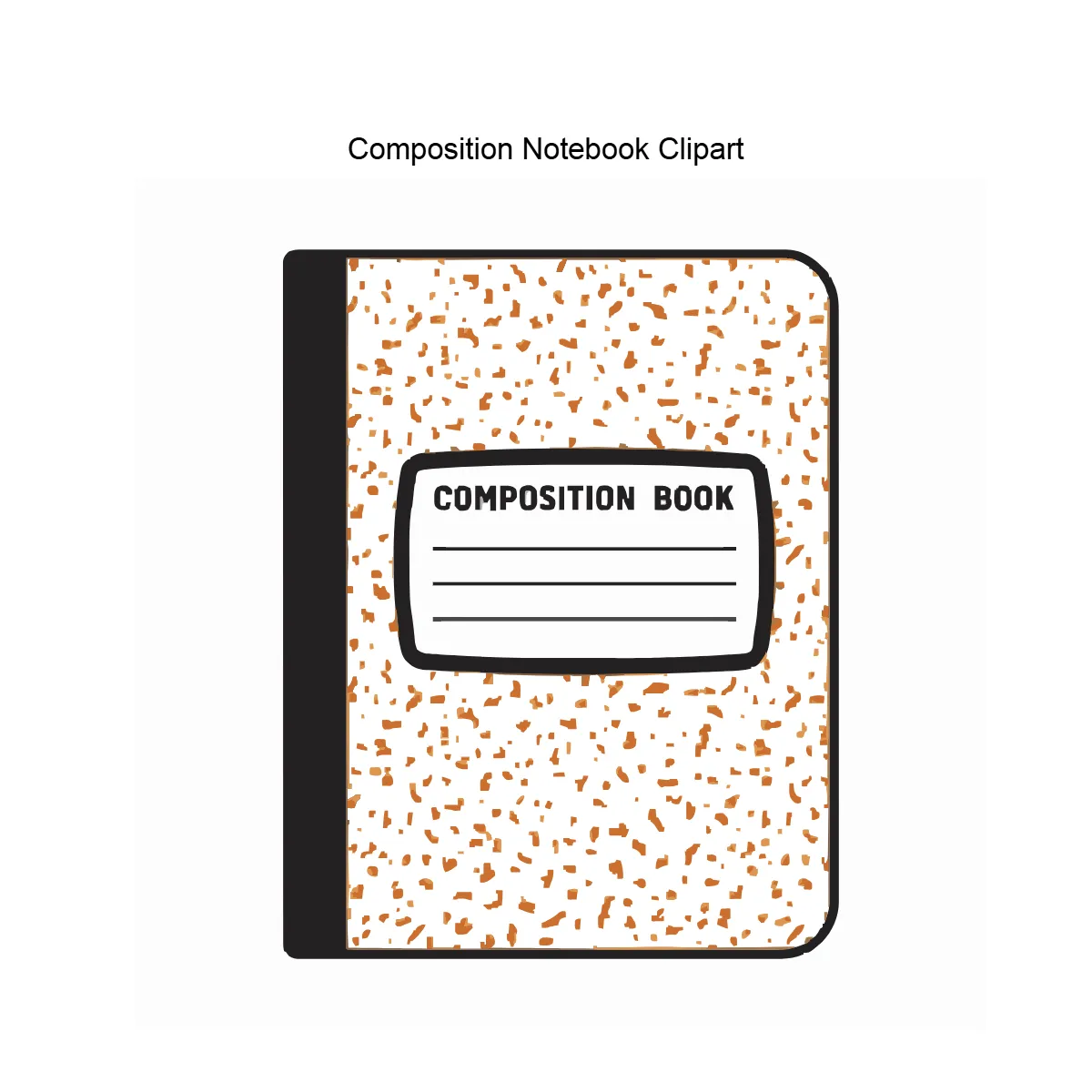Free Composition Notebook Clipart Template to Edit Online