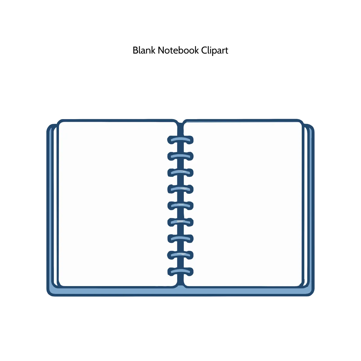 Free Blank Notebook Clipart Template to Edit Online