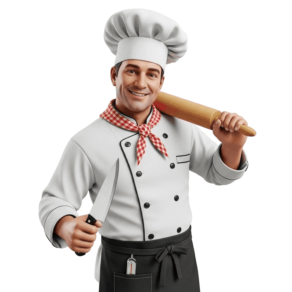 Free 3D Realistic Chef Clipart Template to Edit Online