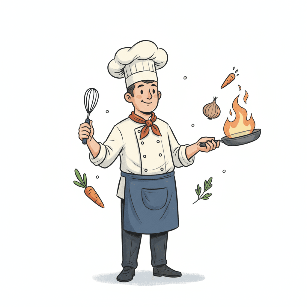Free Drawing Chef Clipart Template to Edit Online