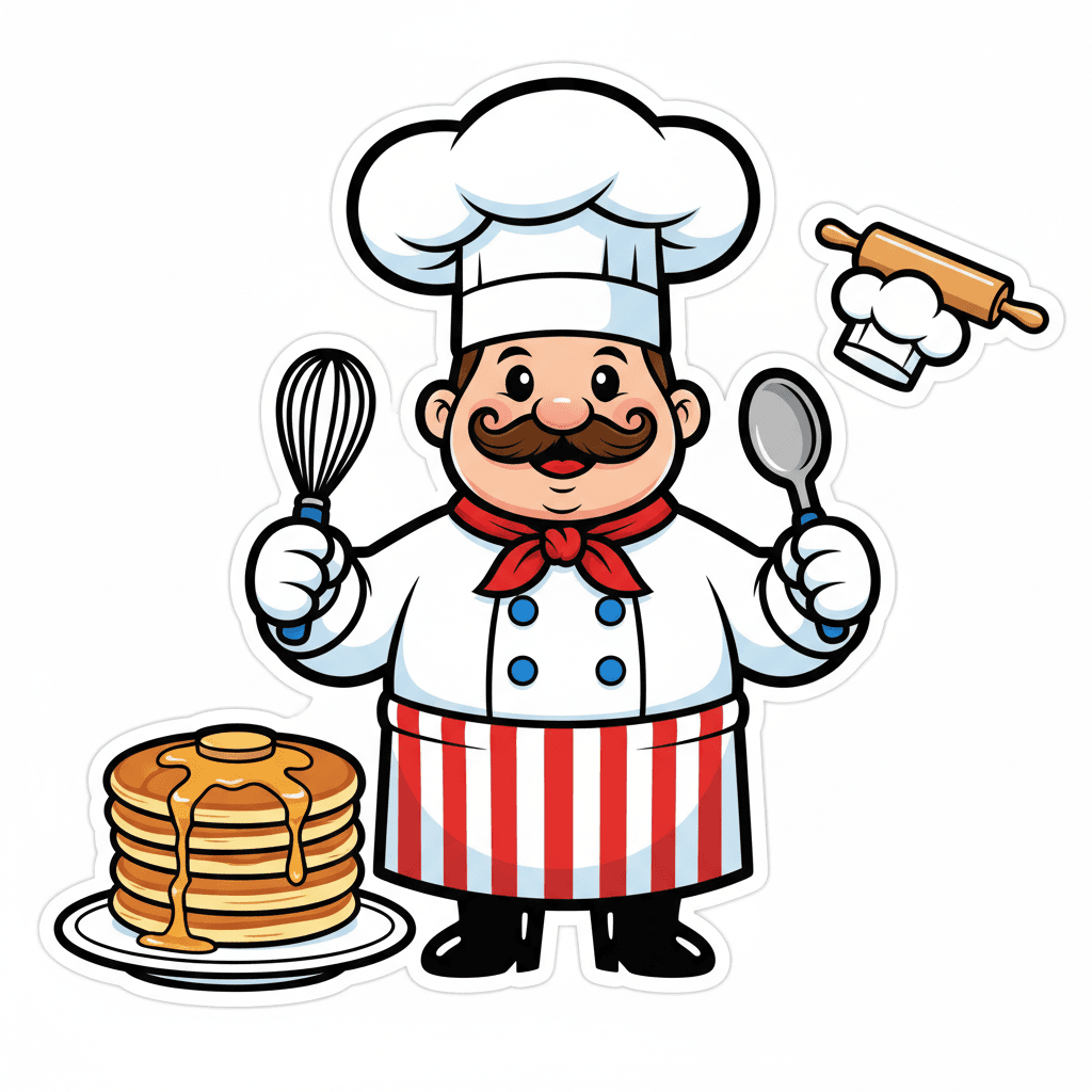 Free Cute Cartoon Chef Clipart Template to Edit Online