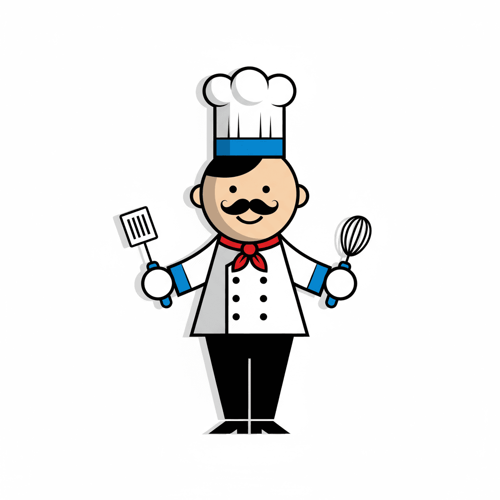 Free Flat Vector Chef Clipart Template to Edit Online
