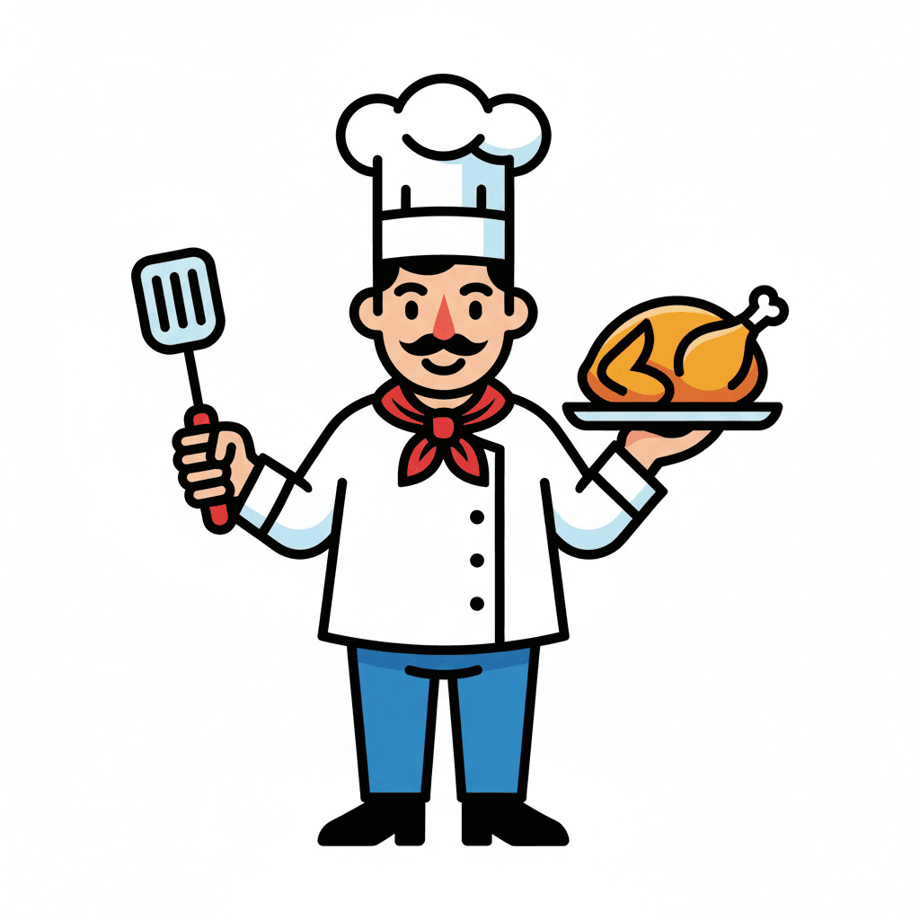 Free Pop Art Chef Clipart Template to Edit Online