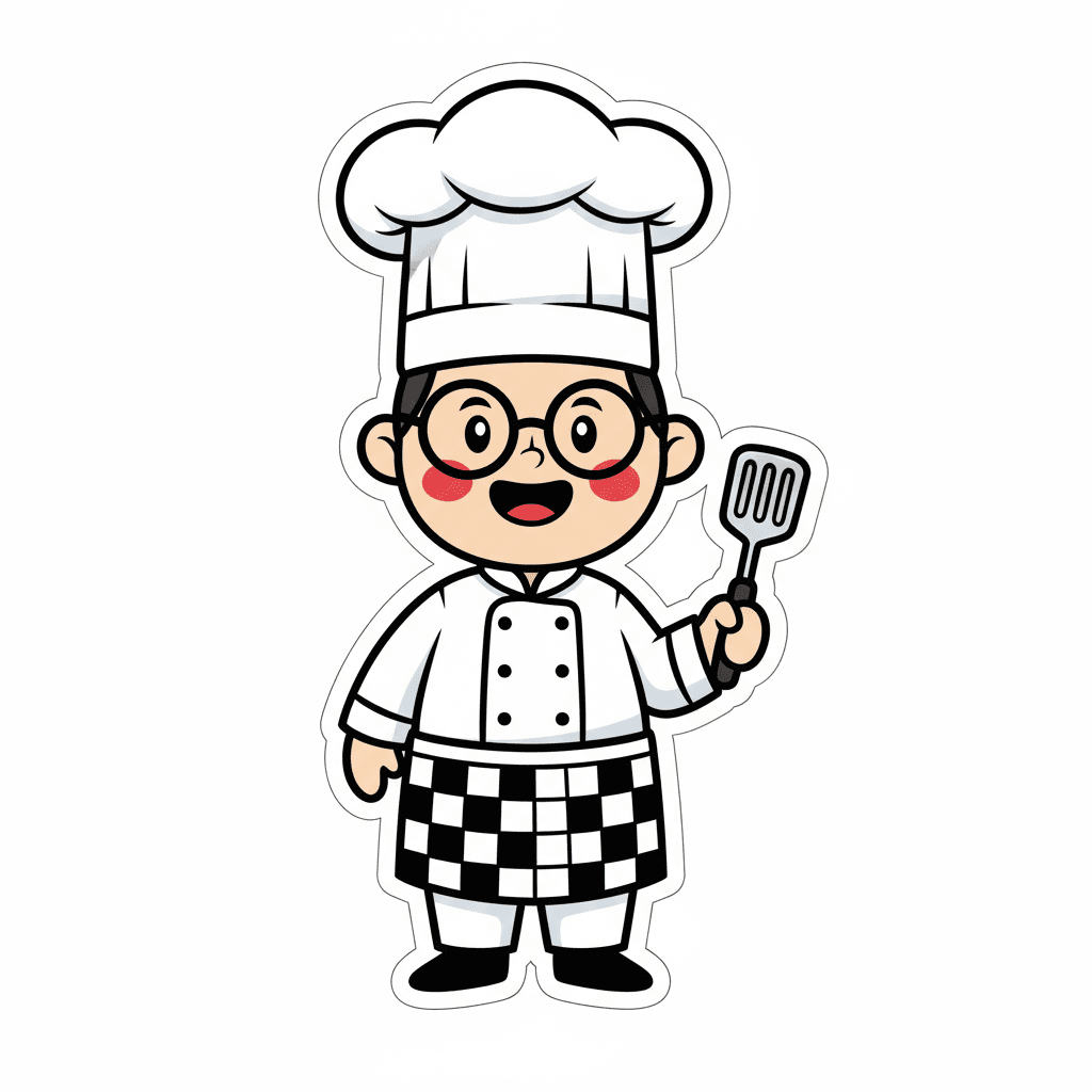Free Sticker Chef Clipart Template to Edit Online
