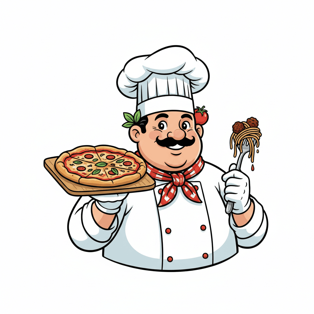Free Italian Chef Clipart Template to Edit Online