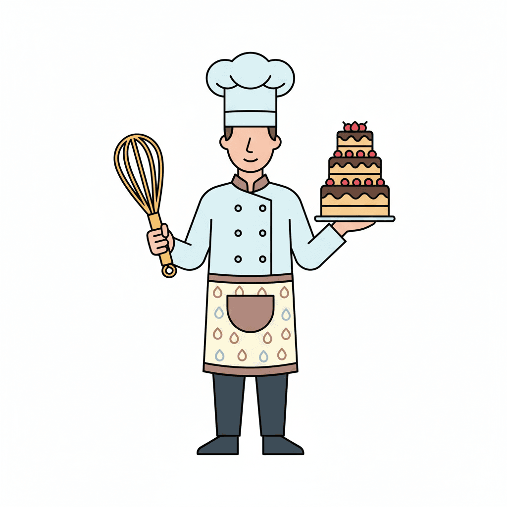 Free Pastry Chef Clipart Template to Edit Online