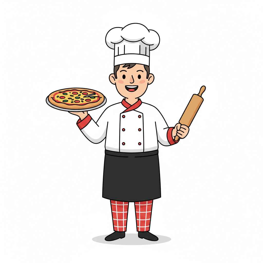 Free Pizza Chef Clipart Template to Edit Online