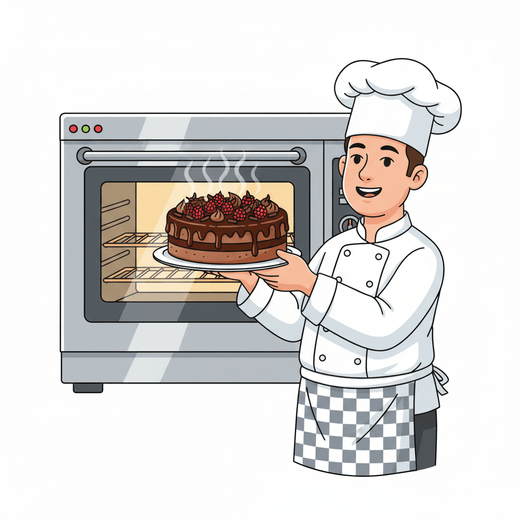 Free Chef Baking Clipart Template to Edit Online