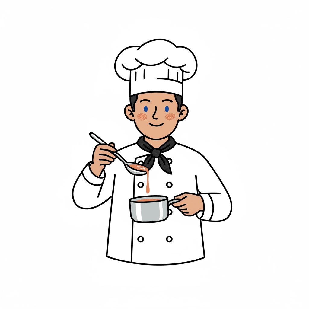 Free Chef with Spoon Clipart Template to Edit Online