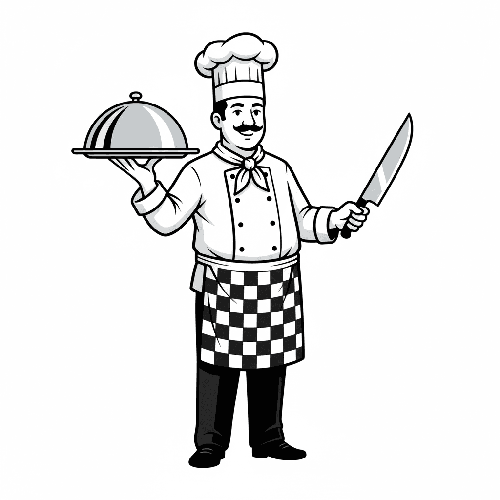 Free Classic Chef Clipart Template to Edit Online