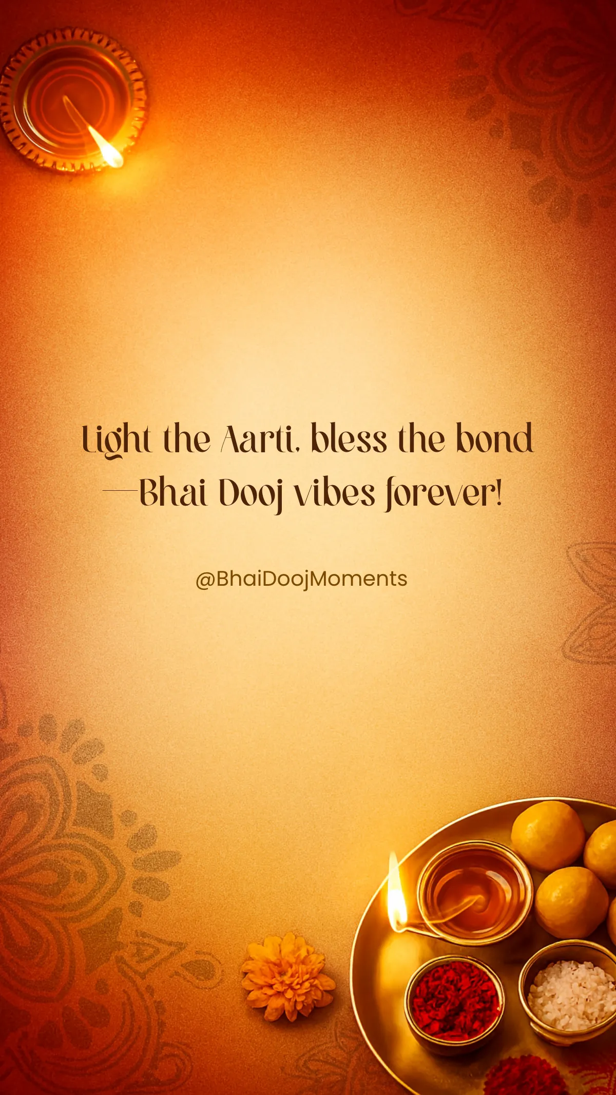Free Aarti Bhai Dooj Instagram Story Template to Edit Online
