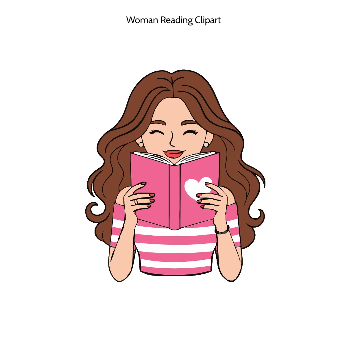 Free Woman Reading 3D Clipart (PNG, SVG) to Edit Online
