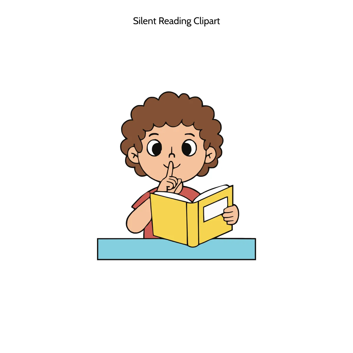 Free Silent Reading Vector Clipart (PNG, SVG) to Edit Online
