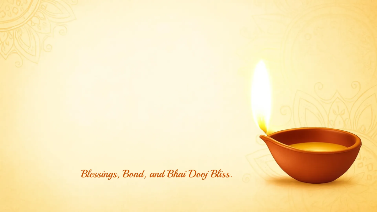 Free Aashirwad Bhai Dooj  Zoom Background  Template to Edit Online