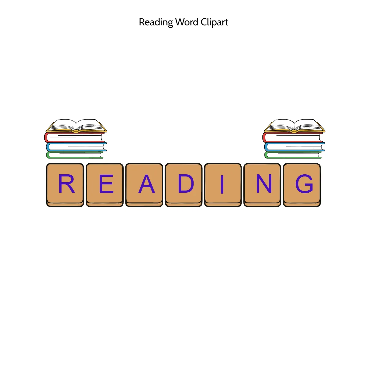 Free Reading Word Vector Clipart (PNG, SVG) to Edit Online