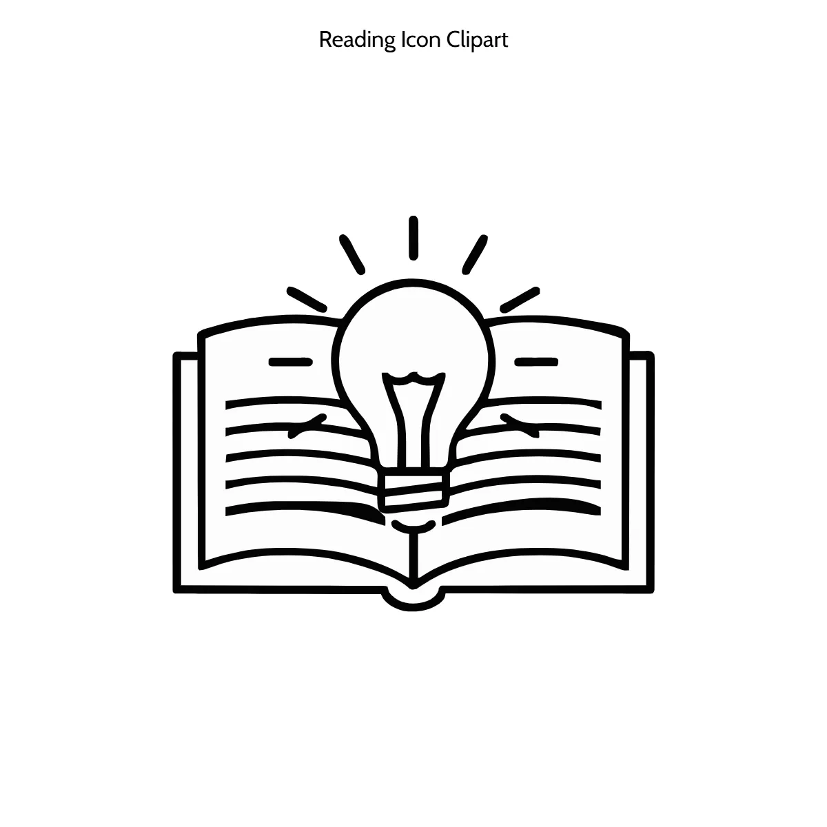 Free Reading Icon Outline Clipart (PNG, SVG) to Edit Online