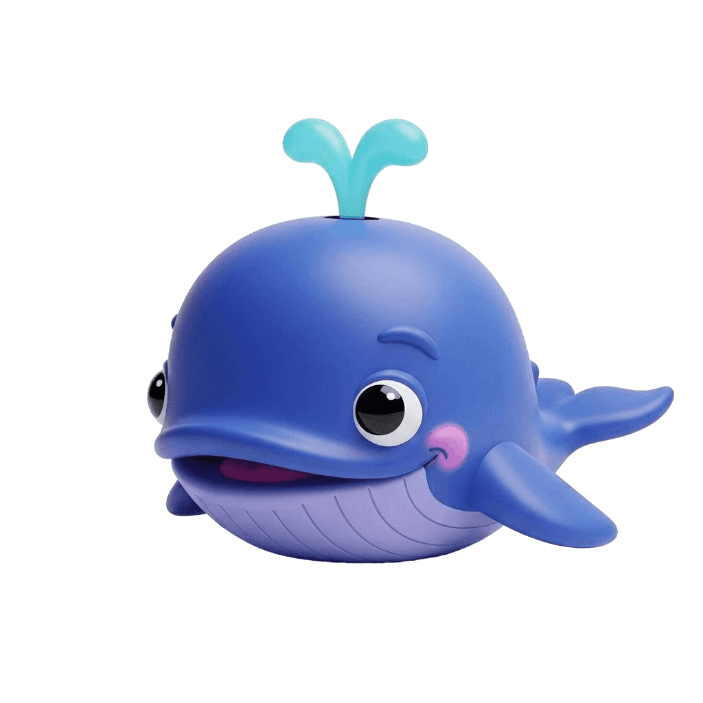 Free 3D Pixar Whale Clipart Template to Edit Online
