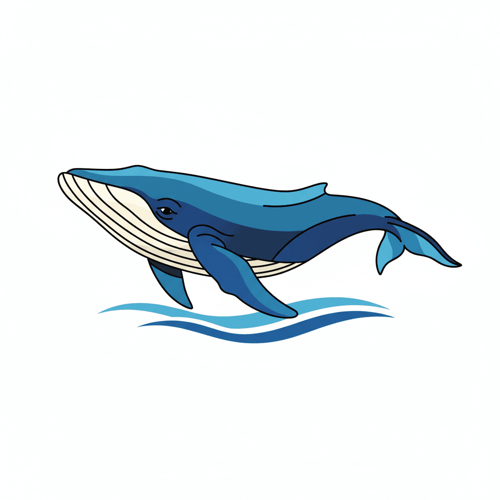 Free Drawing Whale Clipart Template to Edit Online