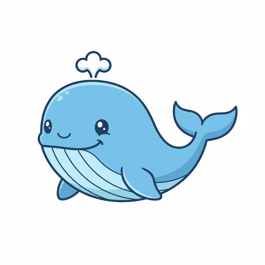 Free Cute Whale Clipart Template to Edit Online