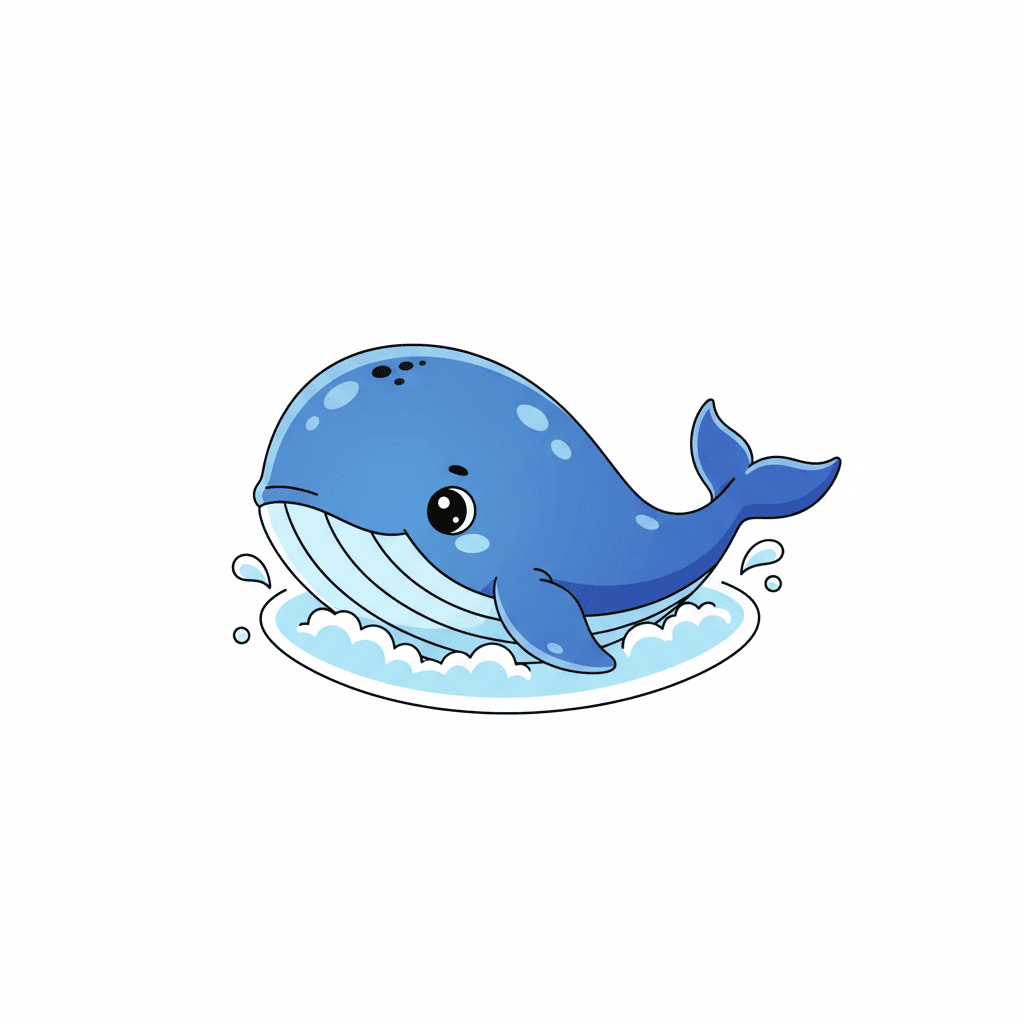Free Baby Whale Clipart Template to Edit Online