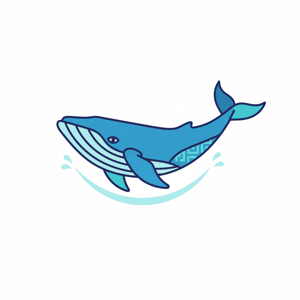 Free Flat Vector Whale Clipart Template to Edit Online