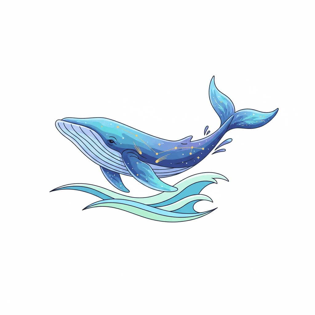 Free Fantasy Whale Clipart Template to Edit Online