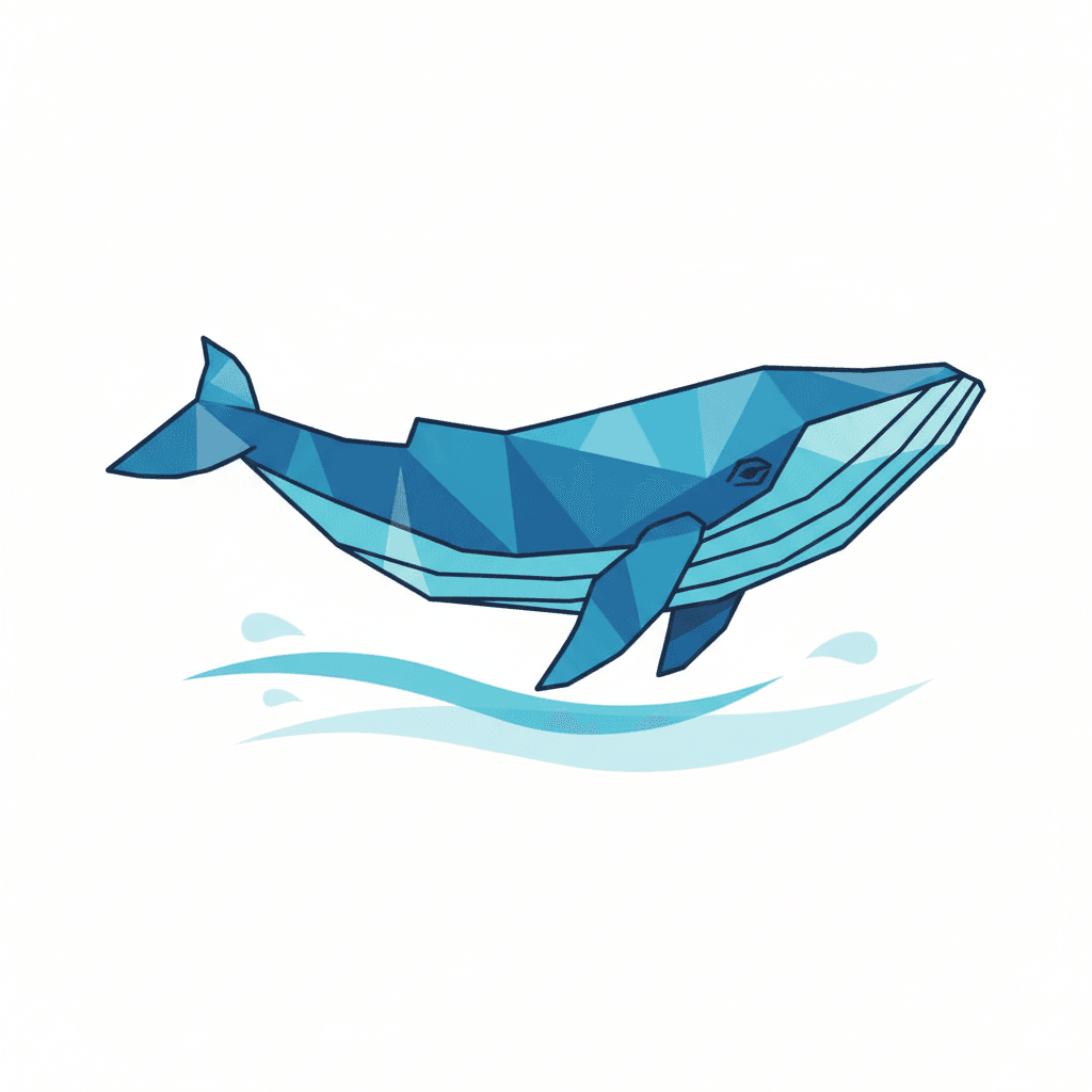 Free Polygonal Whale Clipart Template to Edit Online