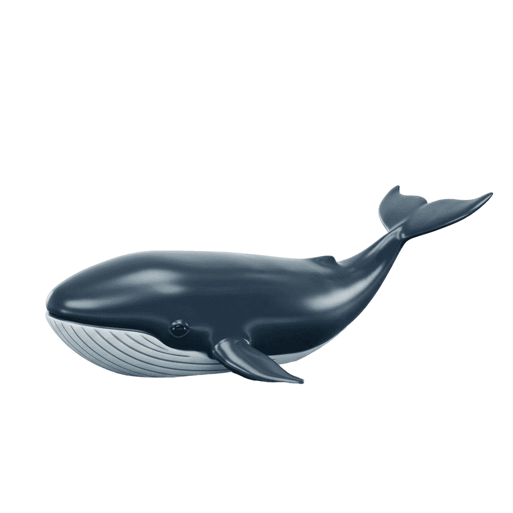 Free 3D Glossy Whale Clipart Template to Edit Online
