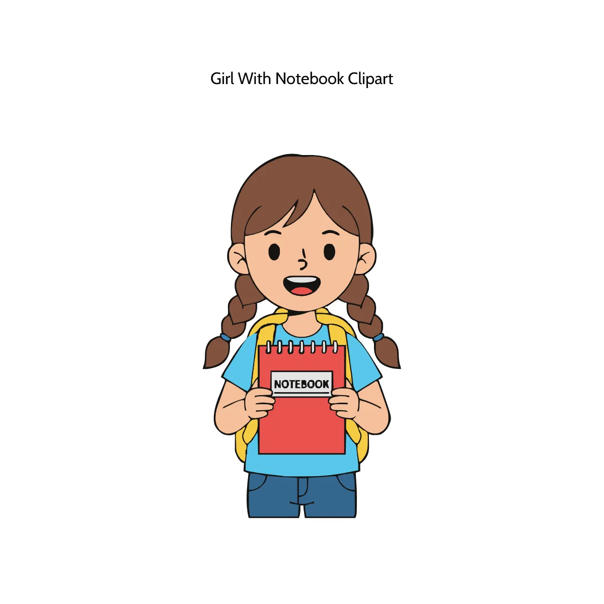 Free Girl With Notebook Clipart Template to Edit Online Free Girl With Notebook Clipart Template to Edit Online