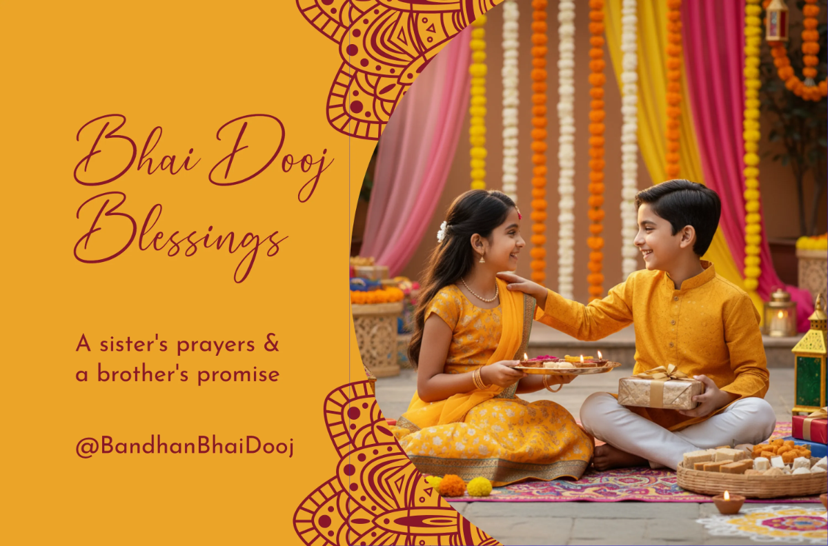 Free Simple Blessing Bhai Dooj Banner Template to Edit Online
