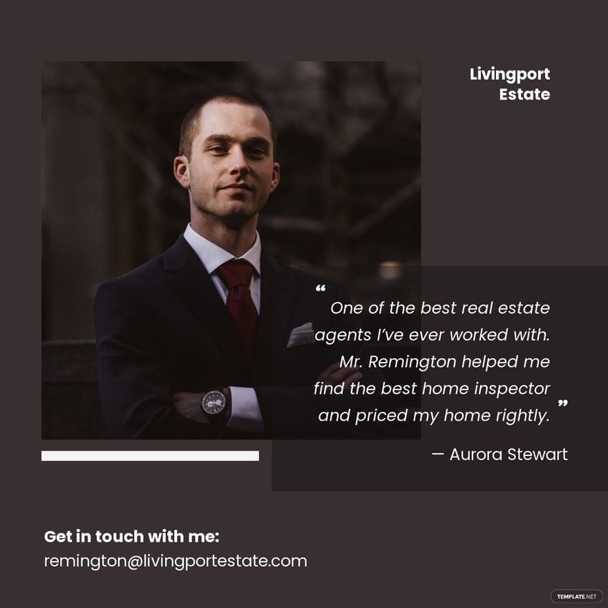 Free Real Estate Agent Linkedin Post Template