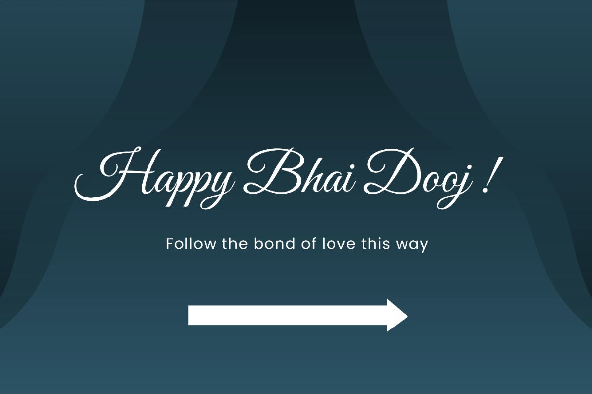 Free Happy Bhai Dooj Signage Template to Edit Online