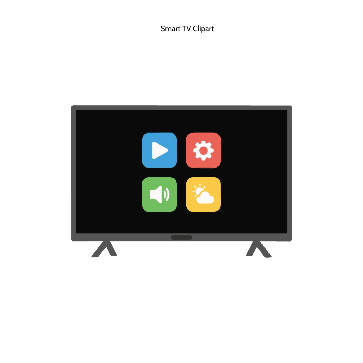 Smart TV Clipart
