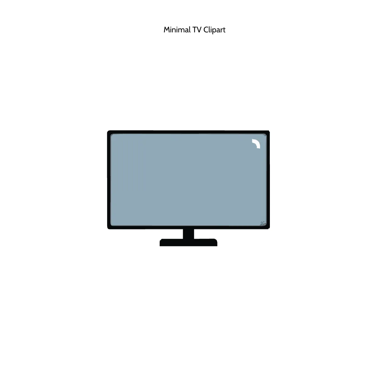 Minimal TV Clipart