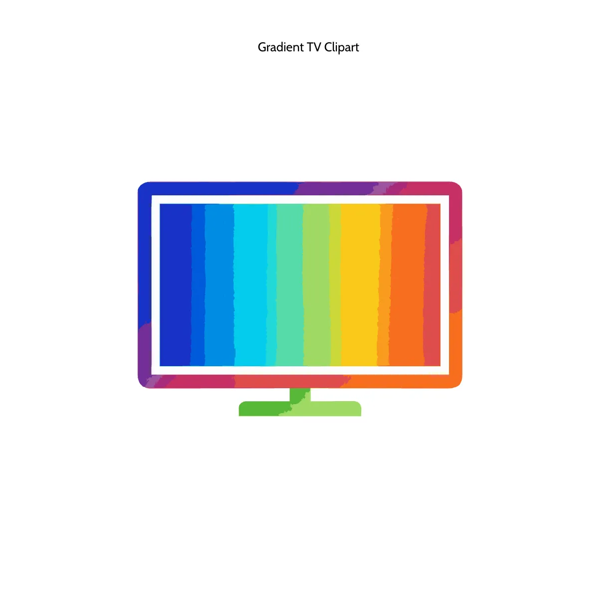 Gradient TV Clipart
