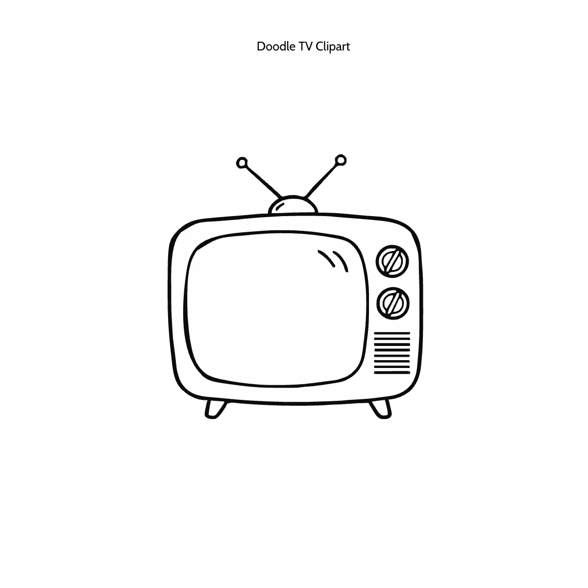 Doodle TV Clipart