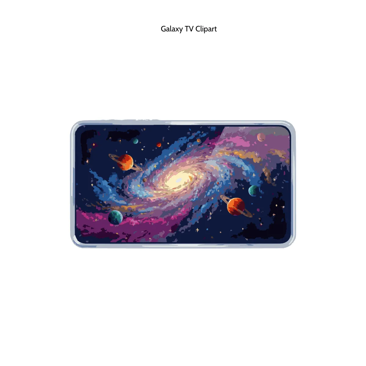 Galaxy TV Clipart