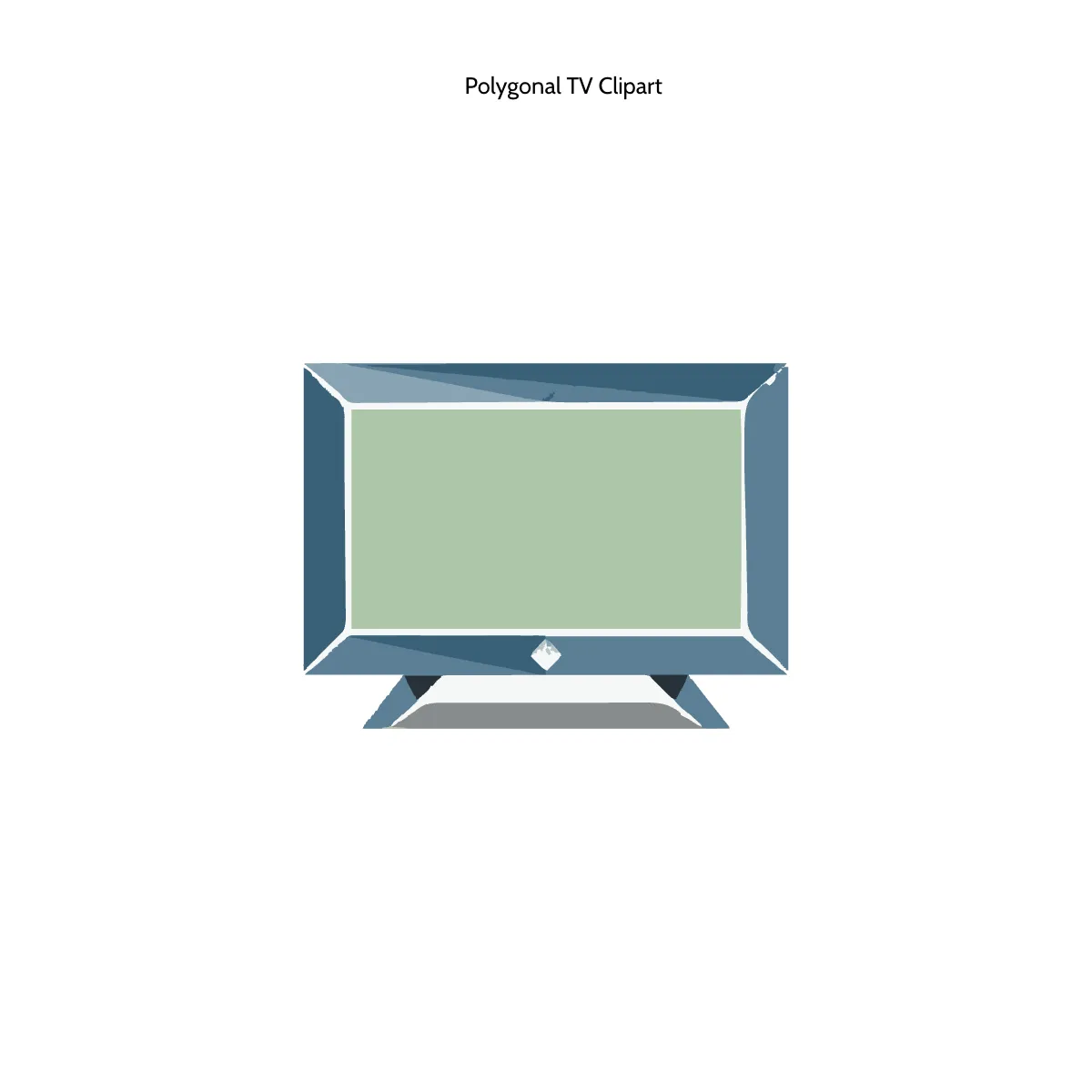 Polygonal TV Clipart