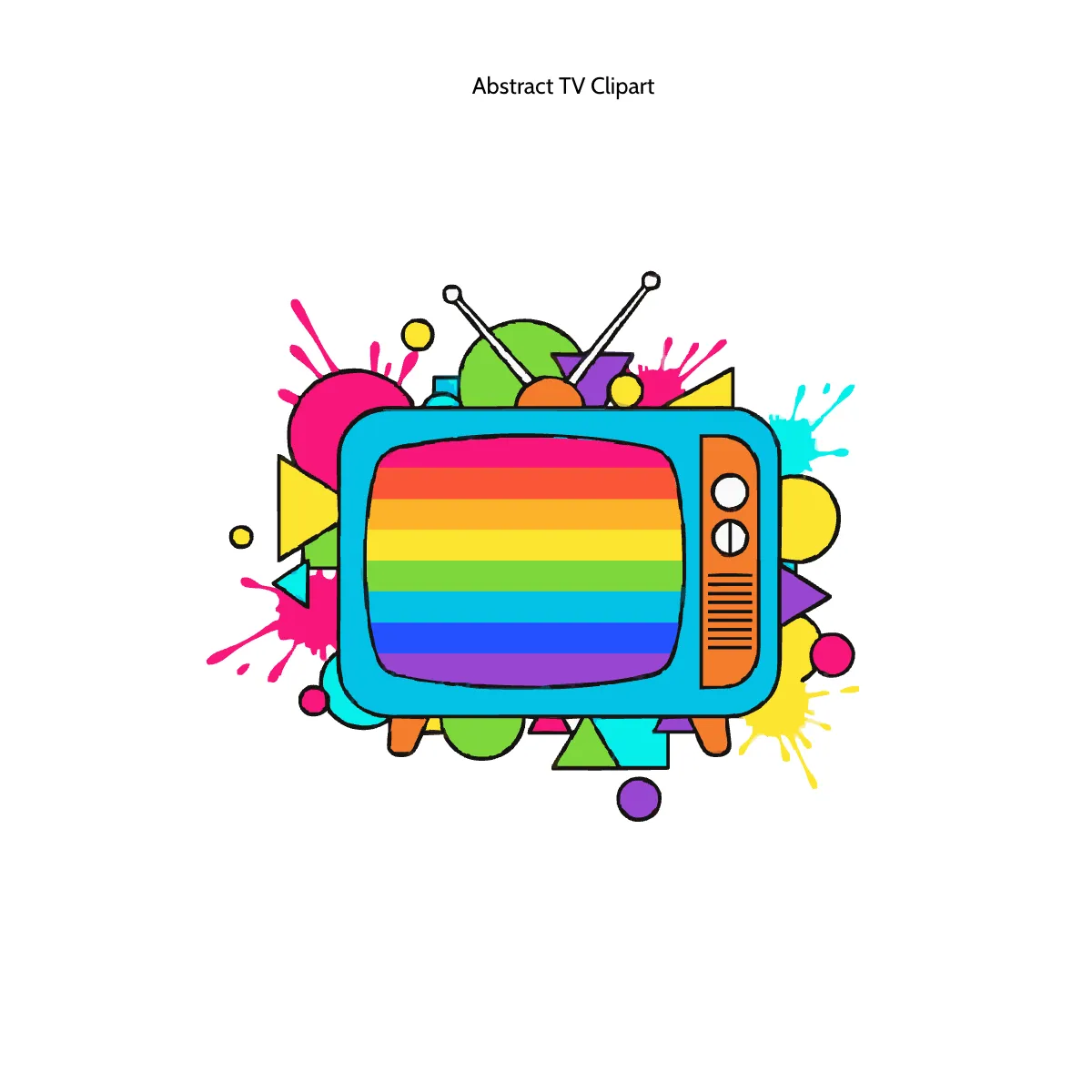 Abstract TV Clipart
