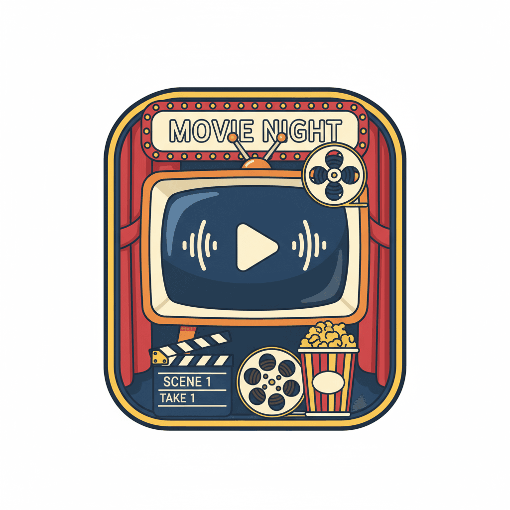 Free Cinema TV Clipart Template to Edit Online